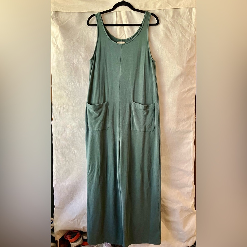 Madewell Lounge Jumpsuit Bottle Green Size Medium